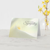 Diepste sympathie Kaart Condoleance (Gele Bloem)