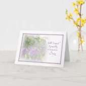 DIEPSTE SYMPATHIE - LILACS - VERLIES VAN ZOON KAART (Gele Bloem)