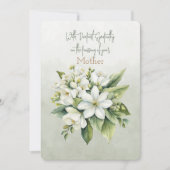 Diepste Sympathie Moeder Nota Kaart Notitiekaartje (Voorkant)