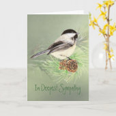 Diepste sympathie voor de vogelpest in de pijnboom kaart (Gele Bloem)