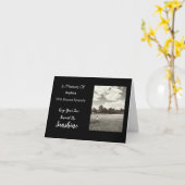 Diepste sympathie voor haar Sunshine Hope Quote Kaart (Gele Bloem)