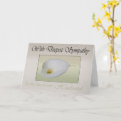 Diepste sympathie voor het verlies van de Kaart (Gele Bloem)