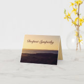 Diepste sympathie voor het Wenskaart van de Ocean  Kaart (Gele Bloem)