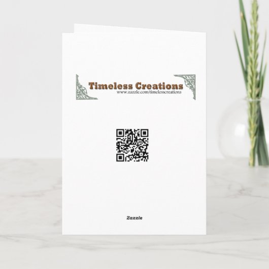 Diepste sympathie voor roze rozen kaart (Achterkant)