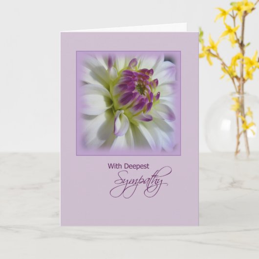 Diepste sympathie, zelfmoord kaart (Gele Bloem)