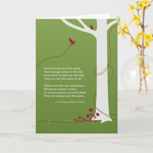 Diepste sympathieboom Kaart (Gele Bloem)