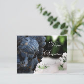 Diepste sympathieën Tuin Sneeuwengel en Duif Briefkaart (Staand voorkant)