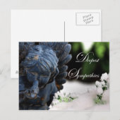 Diepste sympathieën Tuin Sneeuwengel en Duif Briefkaart (Voorkant / Achterkant)