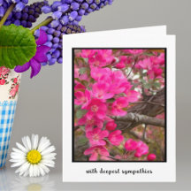 Diepste sympathiekaart Painterly Crabapple Blossom
