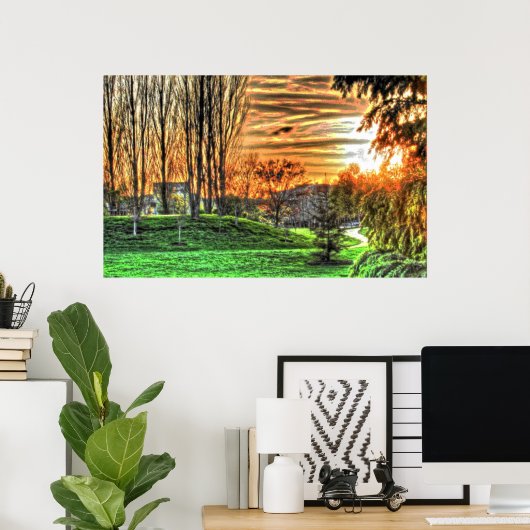 Diepte 17 Bristle Poster (Thuiskantoor)