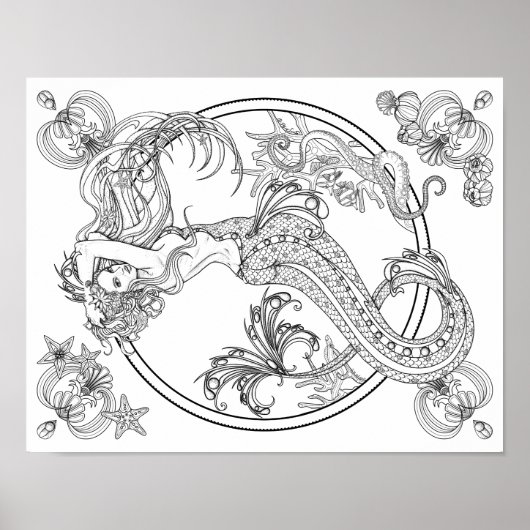 Diepte: DIY Coloring Poster (Voorkant)
