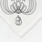 Diepte: door Sonja A.S. Mermaid Fleece Blanket (Hoek)