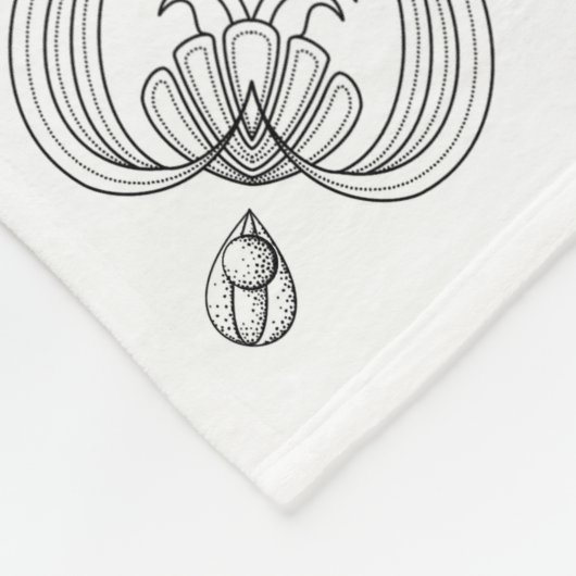 Diepte: door Sonja A.S. Mermaid Fleece Blanket Deken (Hoek)