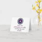 Diepte en filosofen - Prijzen Kaart (Gele Bloem)