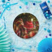 Diepte van de kerstboom papieren bordje (Feest)