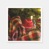 Diepte van de kerstboom servet (Voorkant)