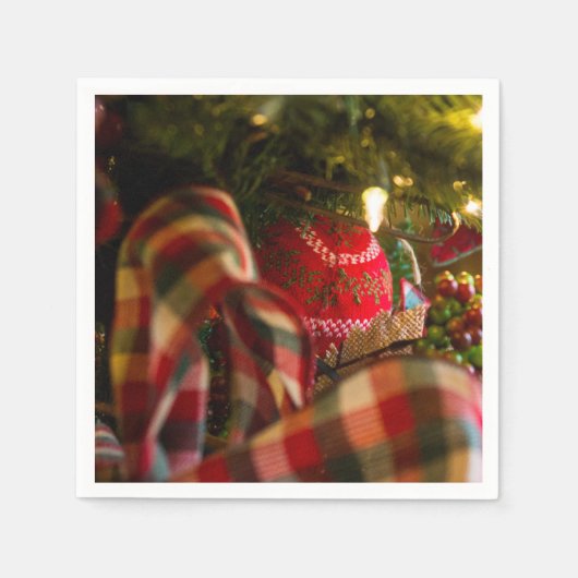 Diepte van de kerstboom servet (Voorkant)