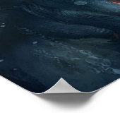 Diepte van de onderzeese oceaan poster (Hoek)