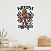  diepteduiker poster (Keuken)
