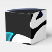 Dieptelading: Abstract Zwart, Wit & Blauw Bedankdoosjes (Voorkant Zijde)