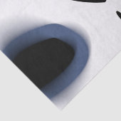 Dieptelading: Abstract Zwart, Wit & Blauw Tissuepapier (Detail)