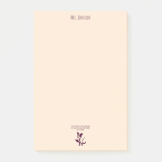 Diepten Van Taal Verkennen, Eén Tekst Per Keer Post-it® Notes (Voorkant)