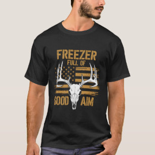 Diepvriezer vol met goede doel herten jacht seizoe t-shirt