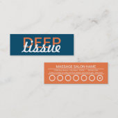 diepweefselmassage-inkeppas klantenkaartje (Voorkant / Achterkant)