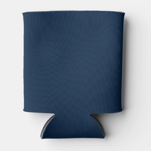 Diepzee Blauw Effen Kleur Blikjeskoeler (Voorkant)