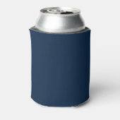 Diepzee Blauw Effen Kleur Blikjeskoeler (Blikje Achterkant)