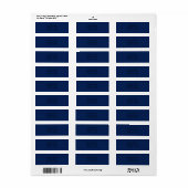 Diepzee Blauw Etiket (Full Sheet)
