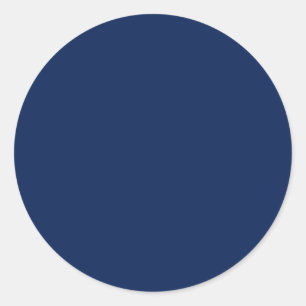Diepzee Blauw Ronde Sticker