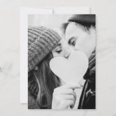 Diepzee Blauw Wijzig de Datum Foto Bruiloft Save The Date (Achterkant)