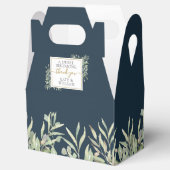 Diepzee Blauwgroene Bruiloft Een Zoete Start Bedankdoosjes (Geopend)