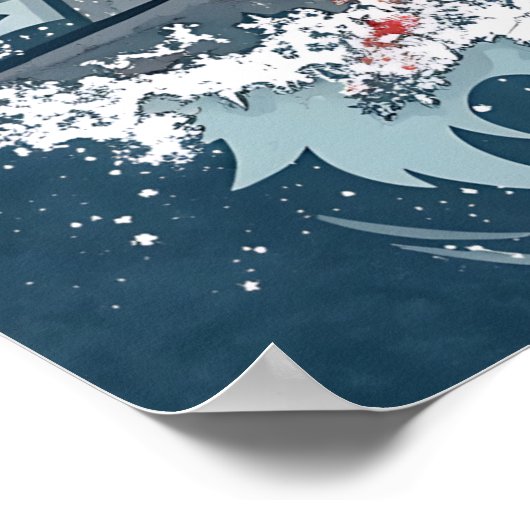 Diepzee Diepere Littekens Grote Witte Haai Poster (Hoek)