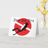 Diepzee Diva Kaart (Gele Bloem)