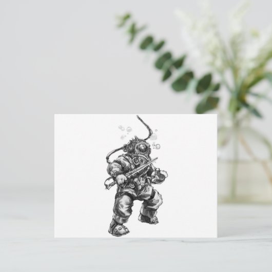 Diepzee Duiker Briefkaart (Staand voorkant)