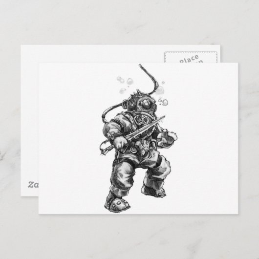 Diepzee Duiker Briefkaart (Voorkant / Achterkant)