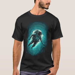 Diepzee Duiker Ruimte Astronaut Duiken T-shirt