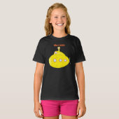 Diepzee Gele Onderzeeër T-shirt (Voorkant volledig)