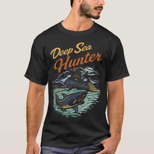 Diepzee Jager T-shirt (Voorkant)