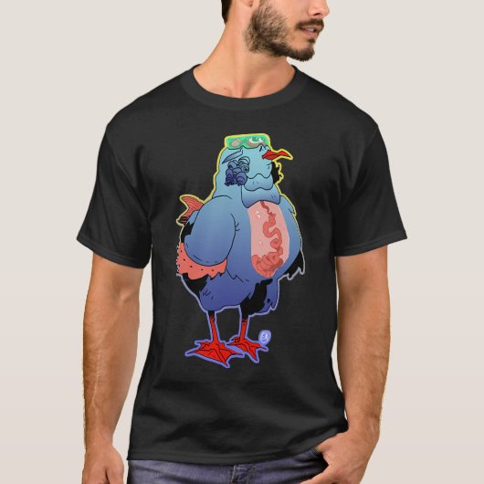 Diepzee kip t-shirt (Voorkant)