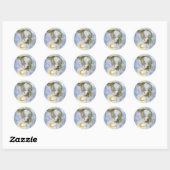 Diepzee-maansticker Ronde Sticker (Vel)