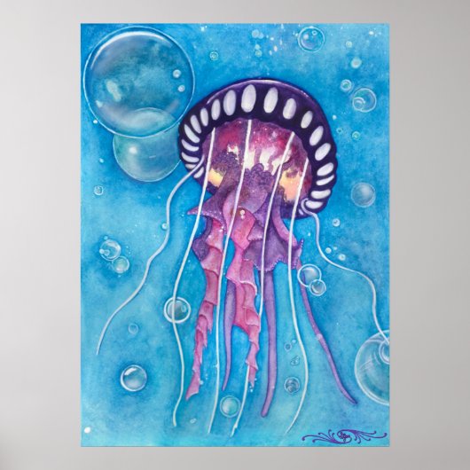 Diepzee Medusa Print (Voorkant)