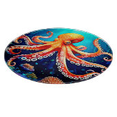 Diepzee Octopus Gloeiend Ontwerp Snijplank (Hoek)