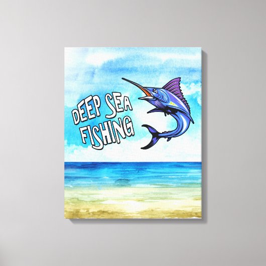 Diepzee Zwaardvis Canvasprint Canvas Afdruk (Voorkant)