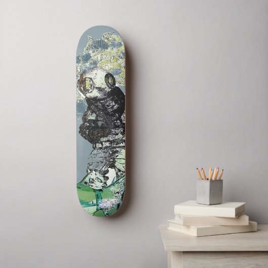 Diepzeeduiker Persoonlijk Skateboard (Muurkunst)