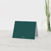 Diepzeegroen Bedankkaart (Achterkant)