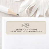  diepzeekreeft van Zee | Retouradres Etiket (Insitu)