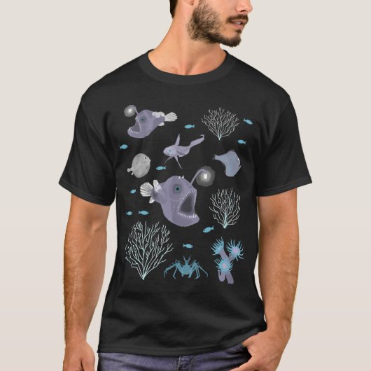Diepzeescène T-shirt (Voorkant)